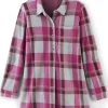Mad About Plaid Top<Soft Surroundings Outlet