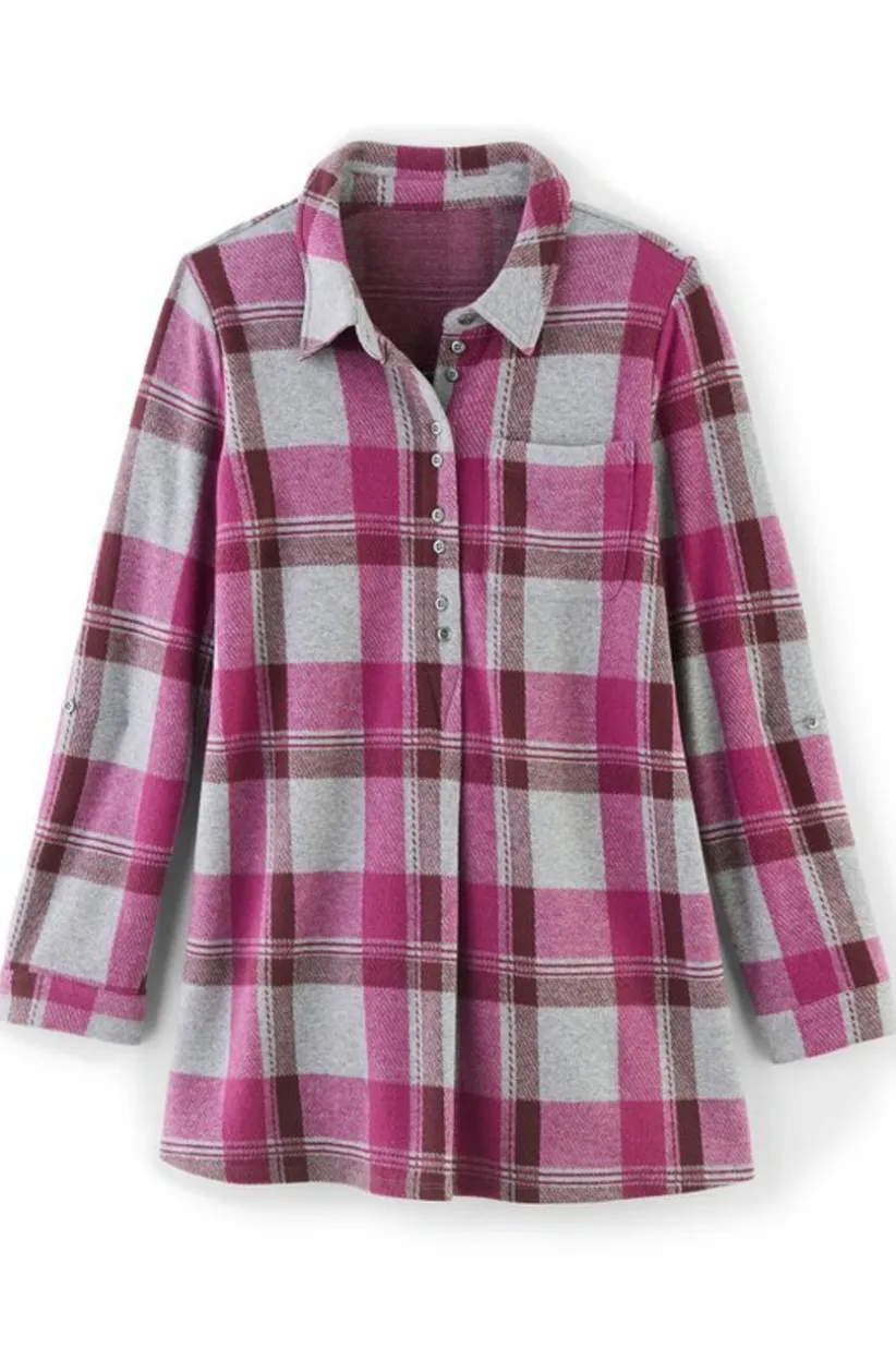 Mad About Plaid Top<Soft Surroundings Outlet