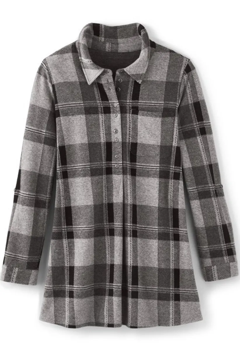 Mad About Plaid Top<Soft Surroundings Outlet