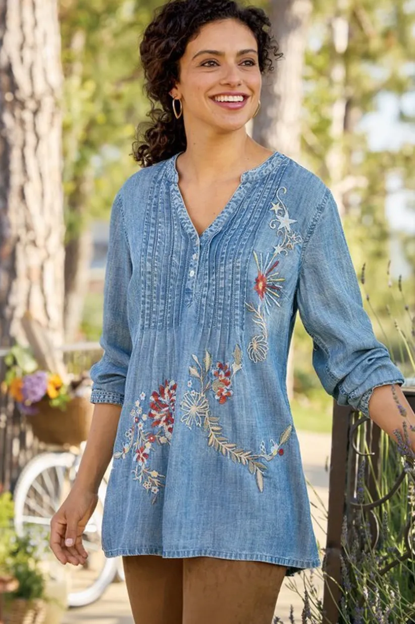 Maddie Tencel™ Tunic<Soft Surroundings Best