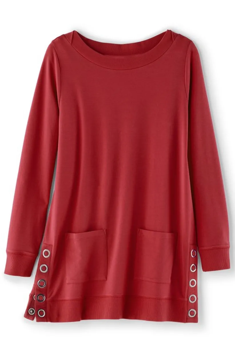 Make It Snappy Pullover<Soft Surroundings New