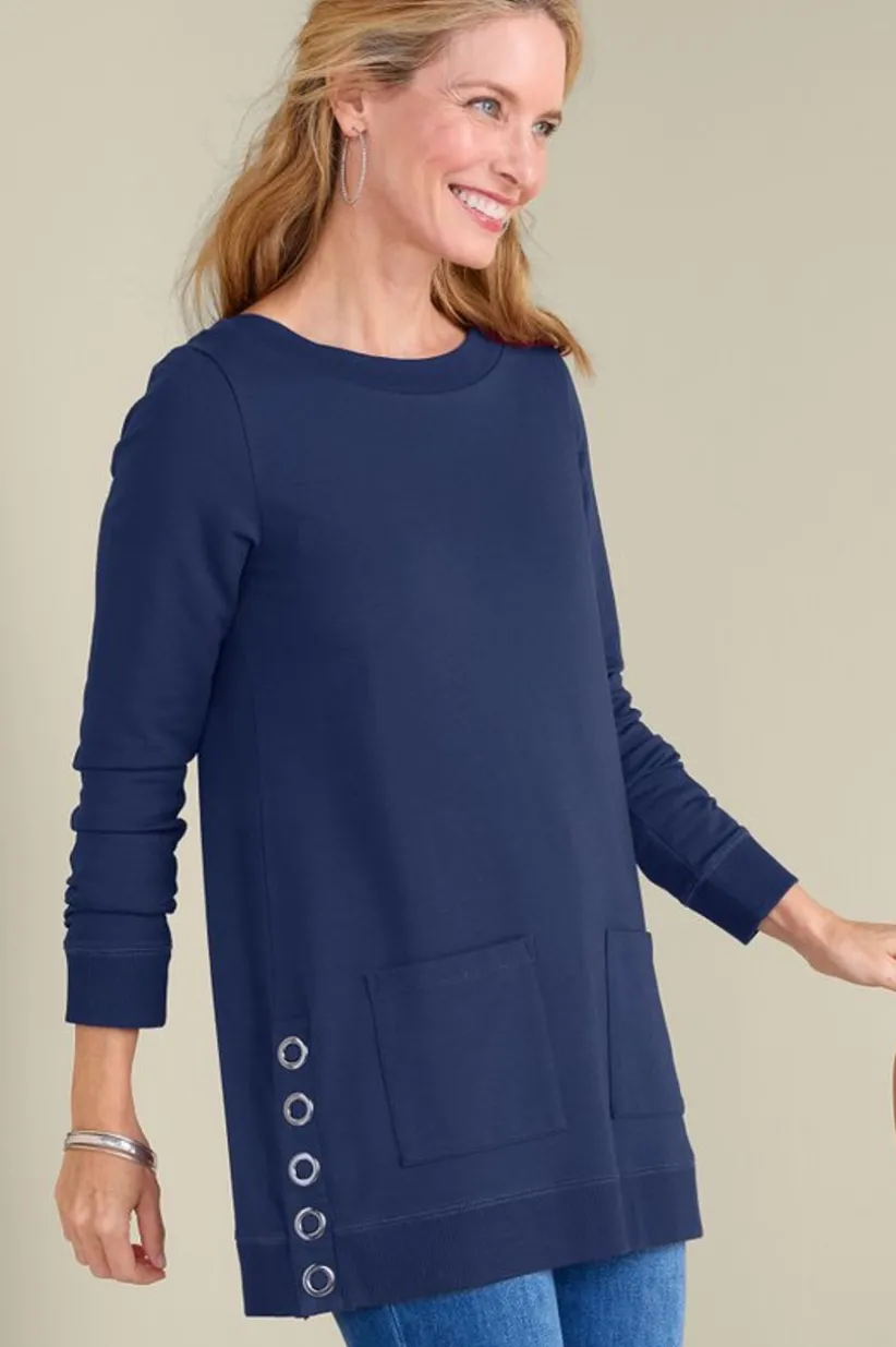 Make It Snappy Pullover<Soft Surroundings New