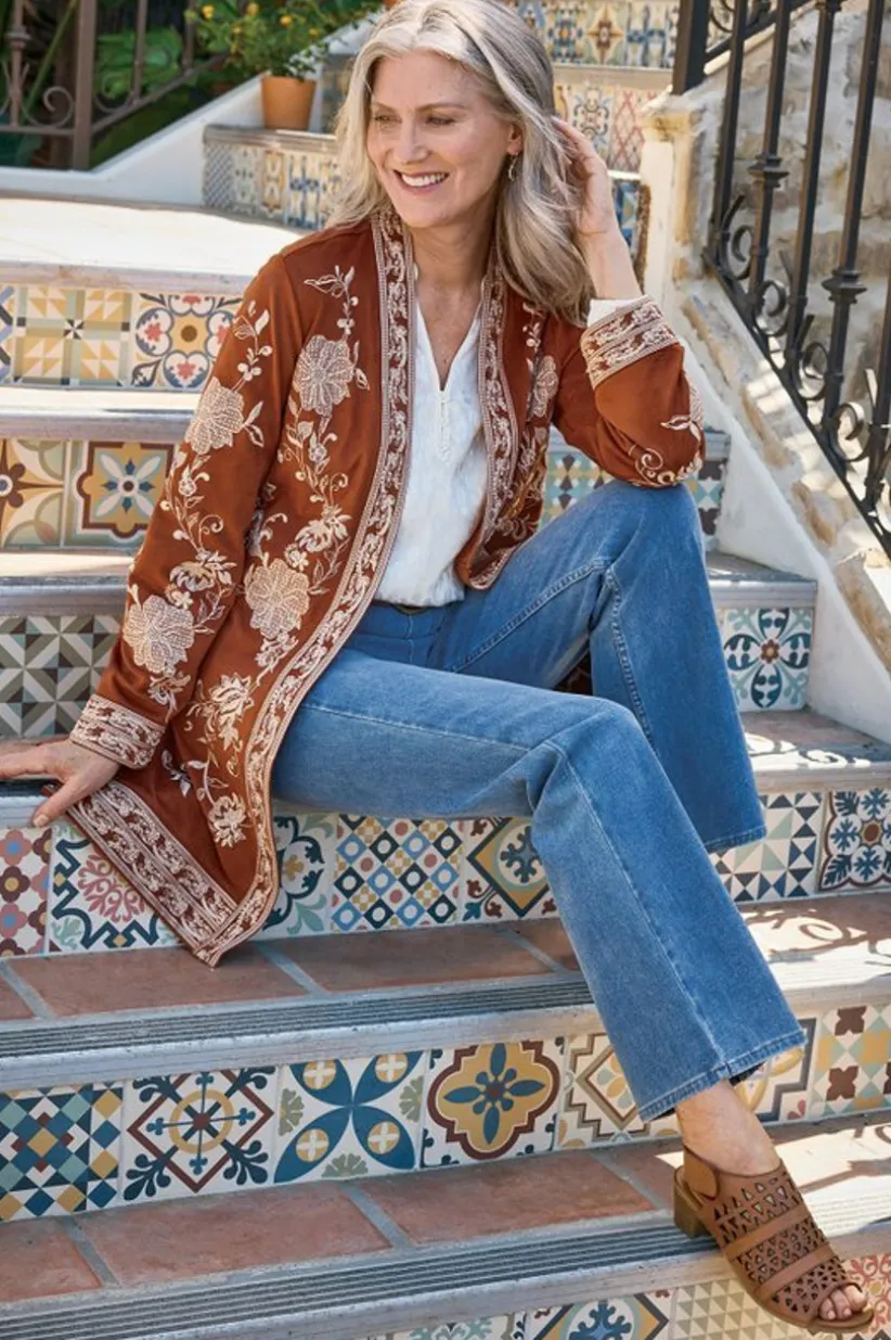 Marienne Faux Suede Jacket<Soft Surroundings Sale