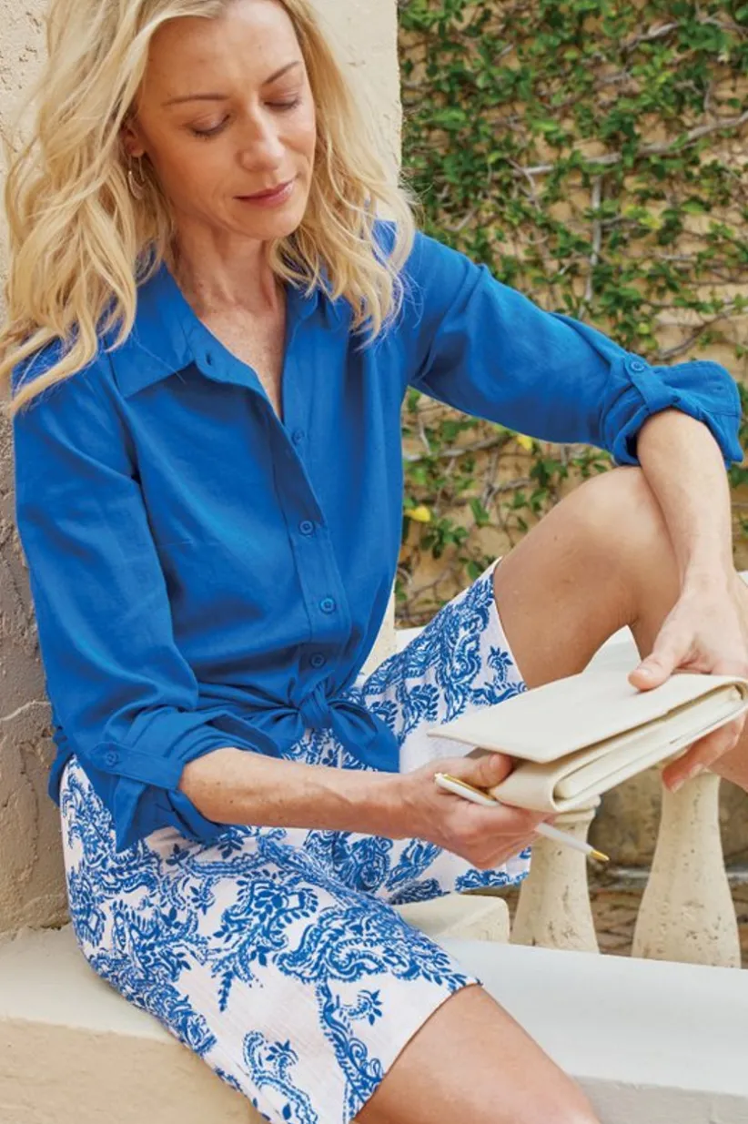 Marilla Gauze Shorts<Soft Surroundings Sale