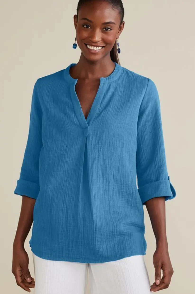 Marley Gauze Tunic<Soft Surroundings Outlet