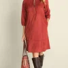 Martine Faux Suede Dress<Soft Surroundings Sale