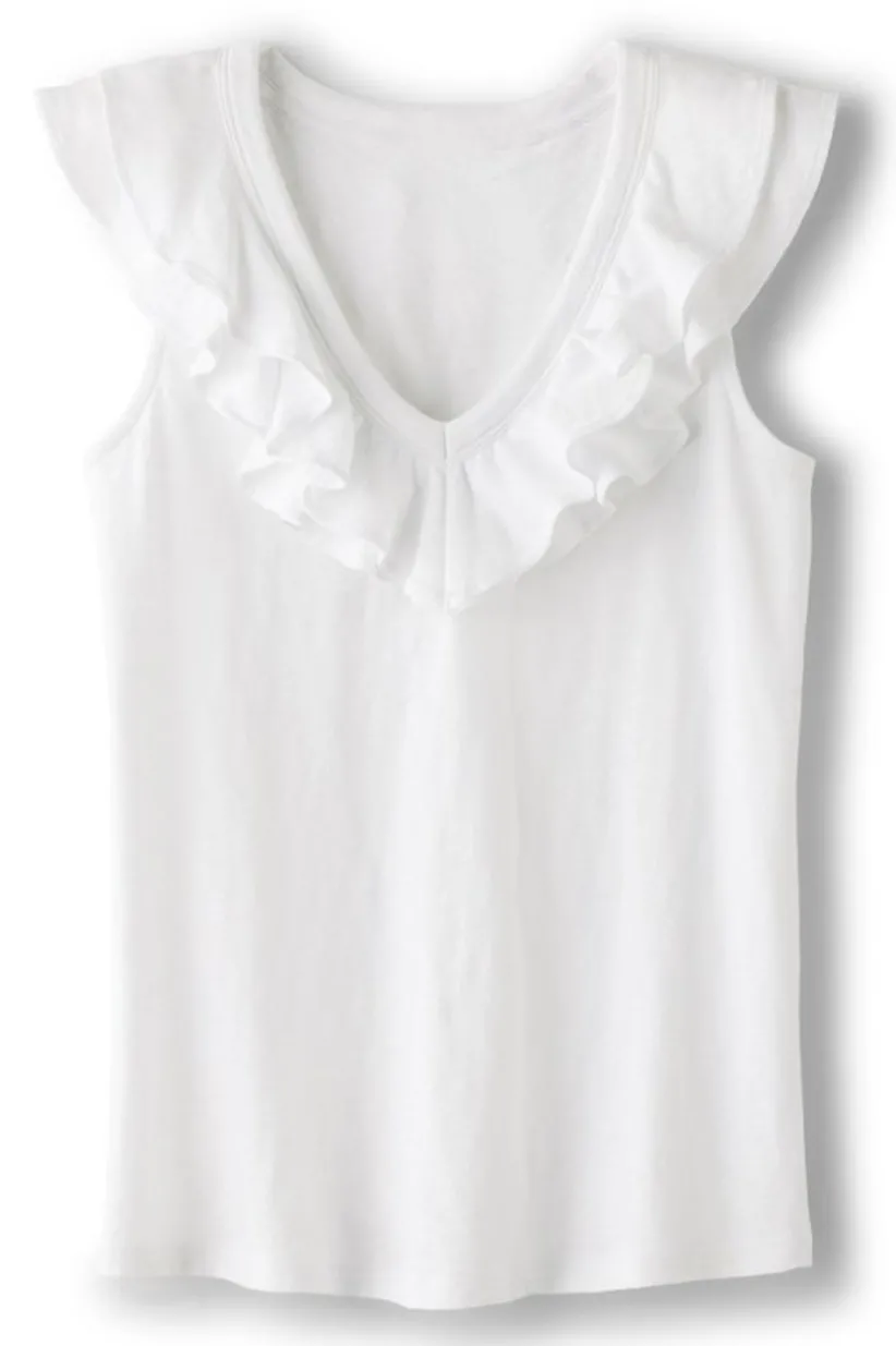 Marybeth Ruffle Tank<Soft Surroundings Discount
