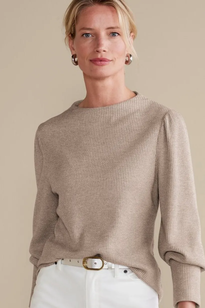 Melina Waffle Pullover<Soft Surroundings Best