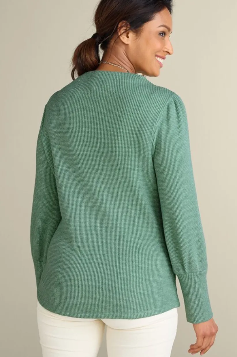 Melina Waffle Pullover<Soft Surroundings Best