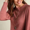Melina Waffle Pullover<Soft Surroundings Best