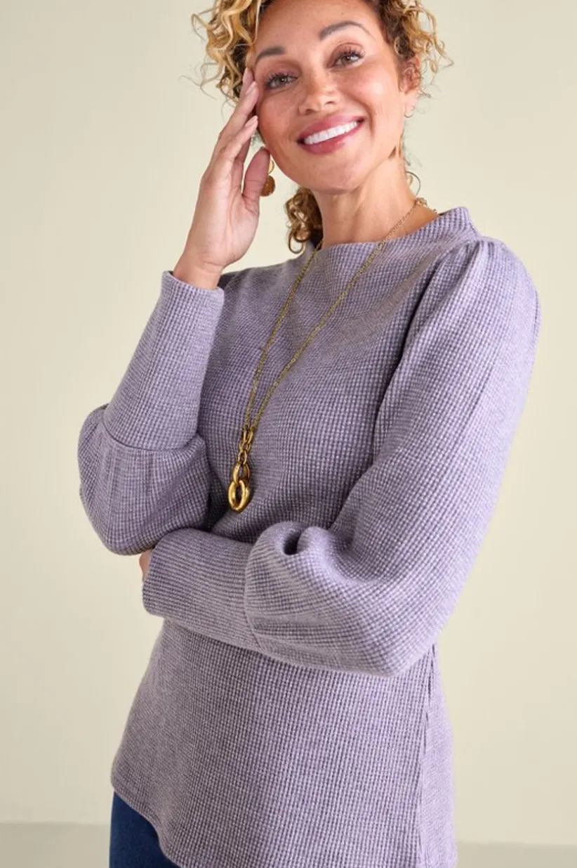 Melina Waffle Pullover<Soft Surroundings Best
