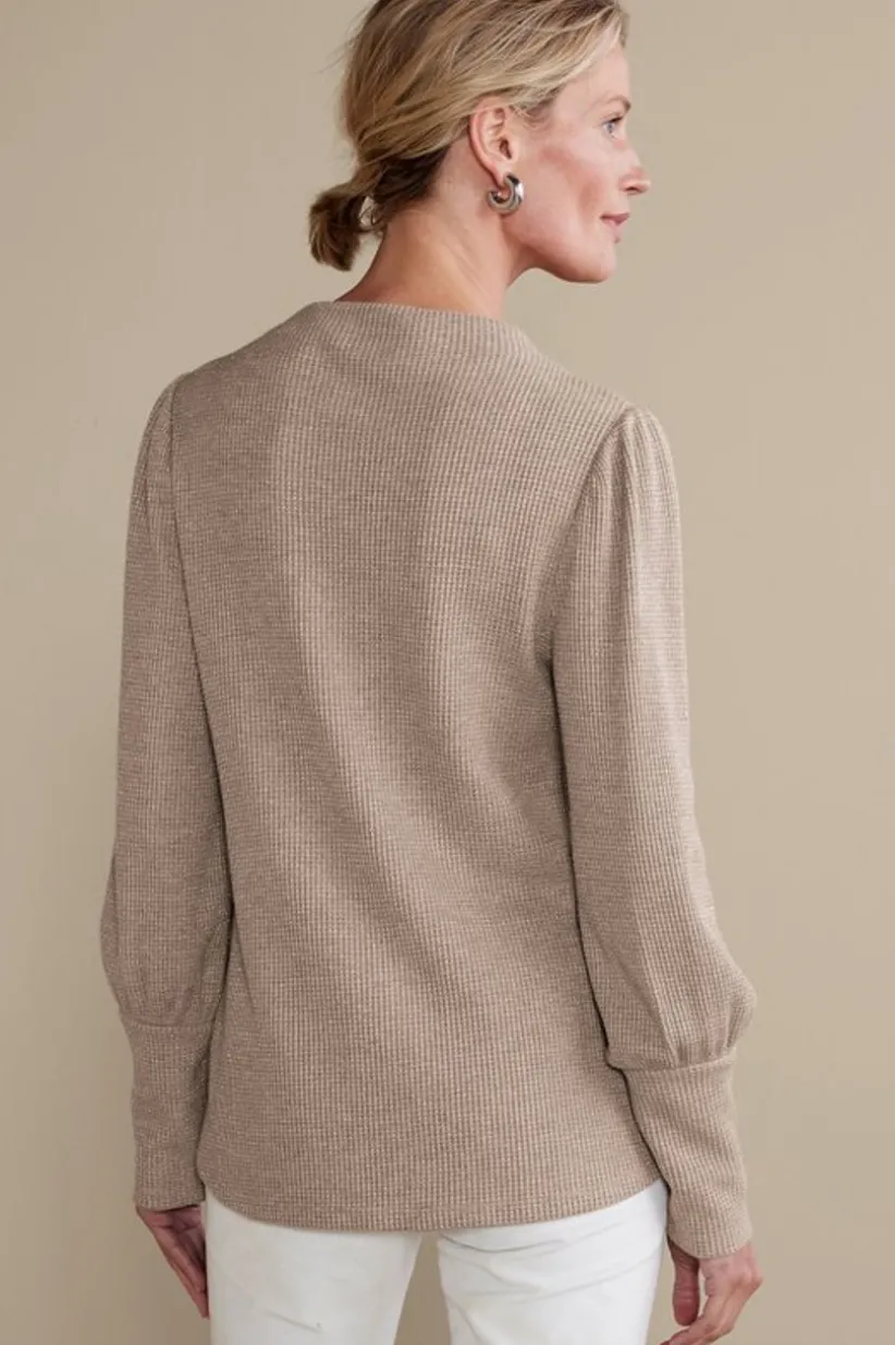Melina Waffle Pullover<Soft Surroundings Best