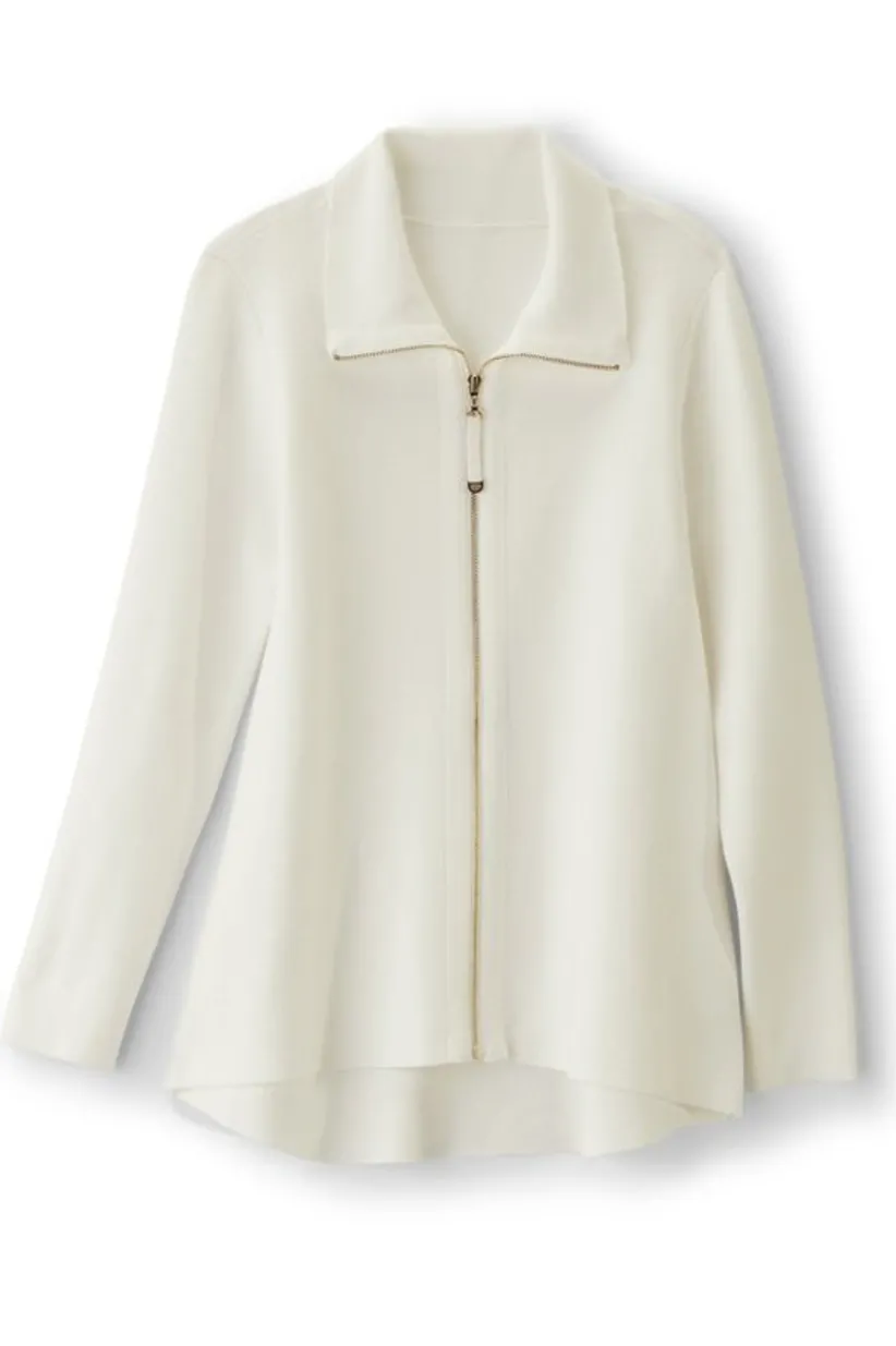 Meria Zip Cardi<Soft Surroundings Online