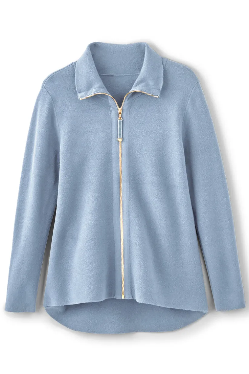 Meria Zip Cardi<Soft Surroundings Online