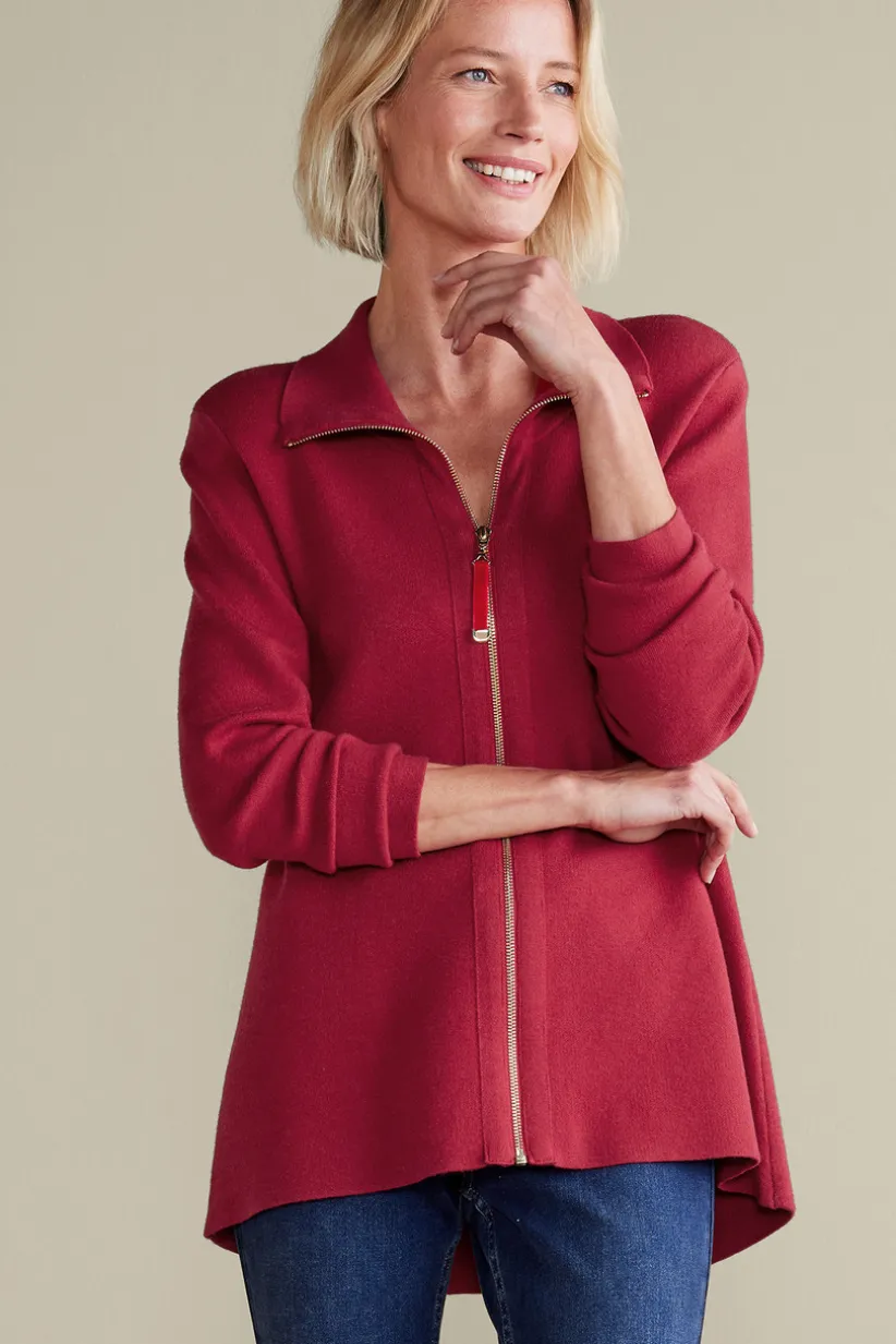 Meria Zip Cardi<Soft Surroundings Online