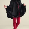 Mila Faux Fur Trim Cape<Soft Surroundings Clearance