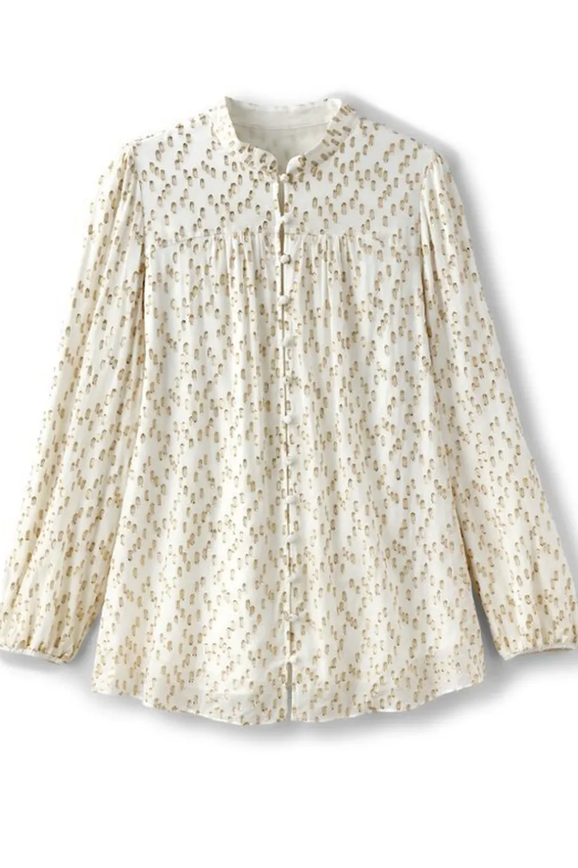 Mila Metallic Blouse<Soft Surroundings Online