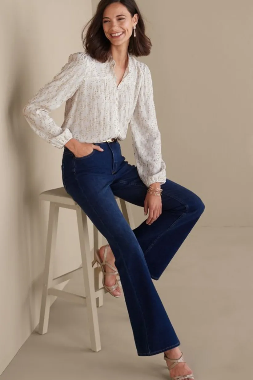Mila Metallic Blouse<Soft Surroundings Online