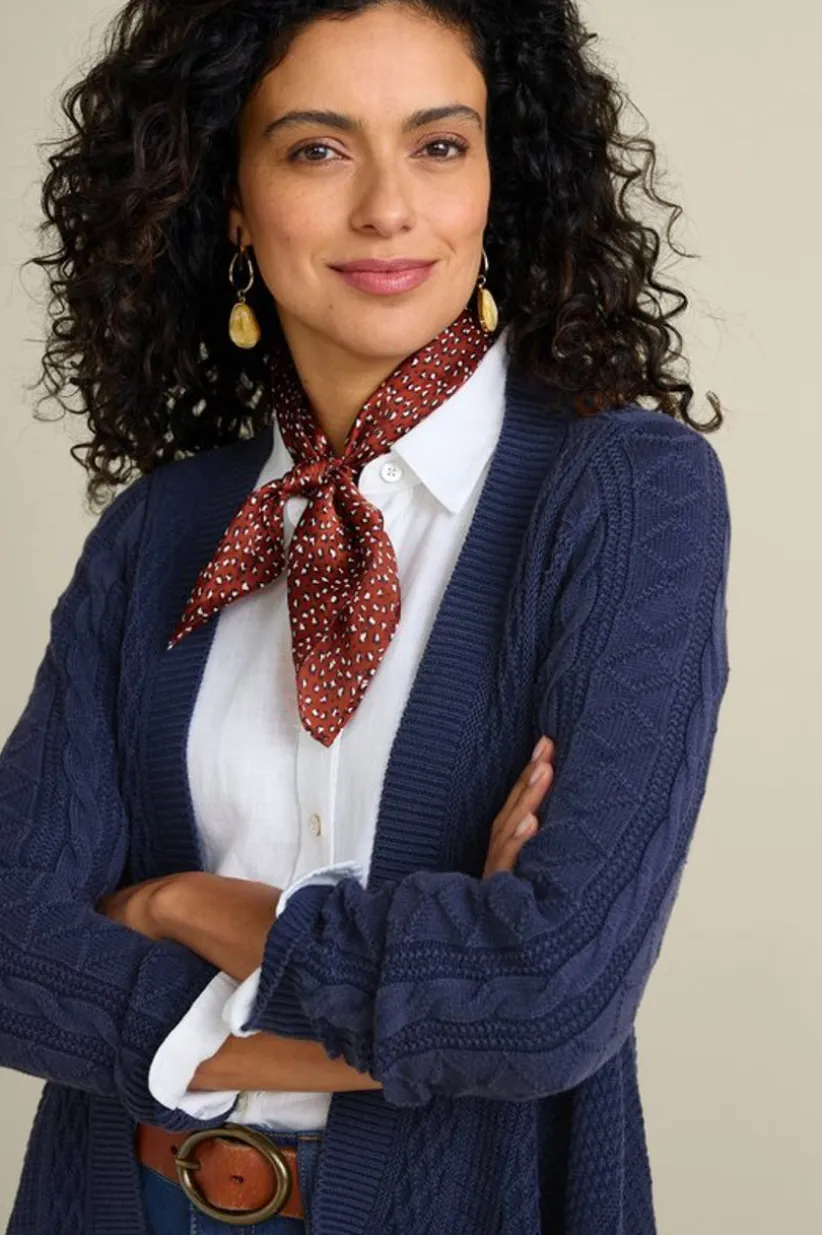 Minah Cable Knit Cardigan<Soft Surroundings Clearance