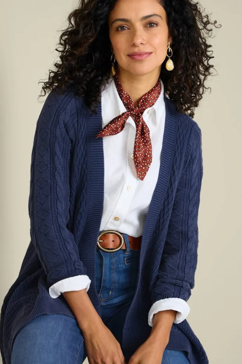 Minah Cable Knit Cardigan<Soft Surroundings Clearance