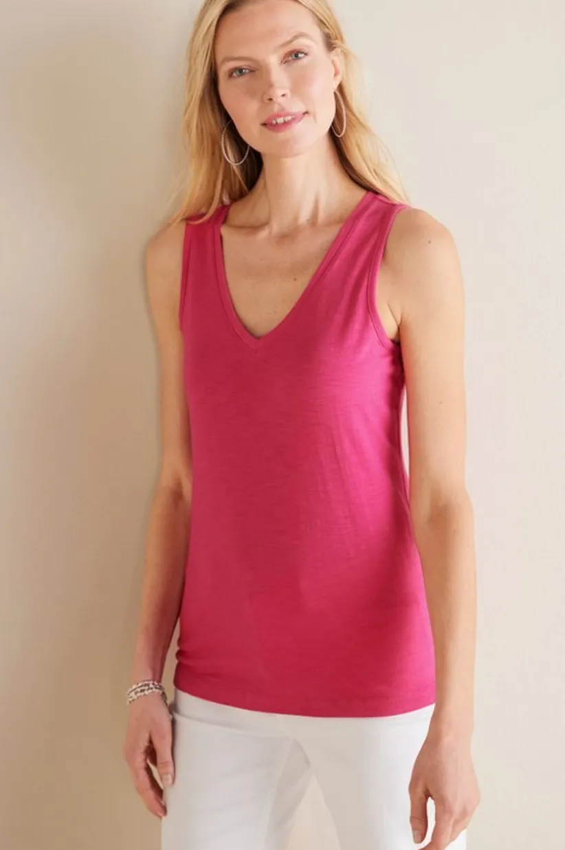 Mistral Supima Slub Tank<Soft Surroundings Fashion
