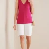 Mistral Supima Slub Tank<Soft Surroundings Fashion