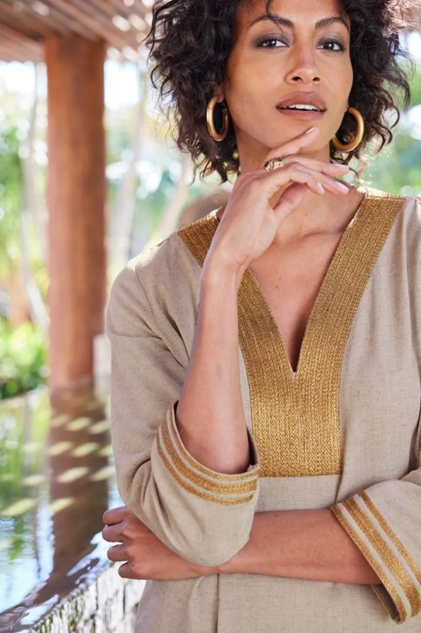 Myla Caftan<Soft Surroundings Hot