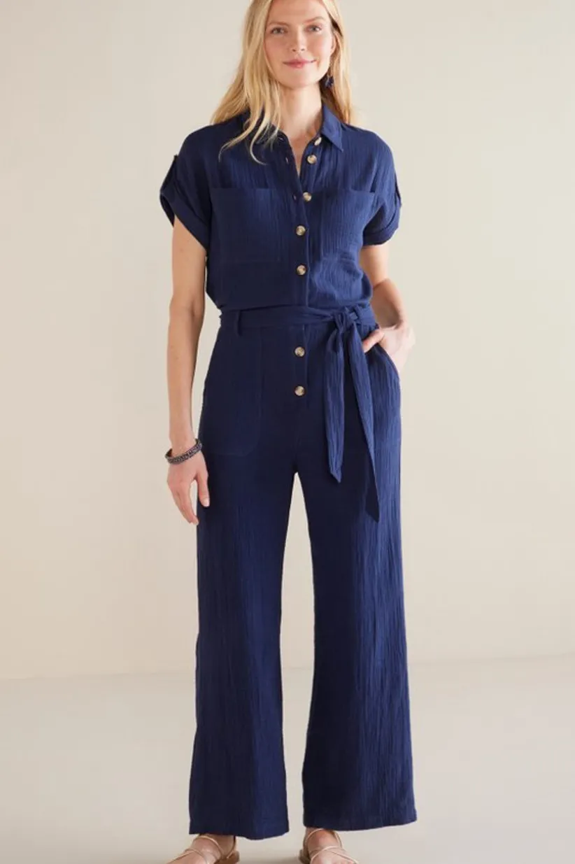 Natasha Gauze Jumpsuit<Soft Surroundings Discount