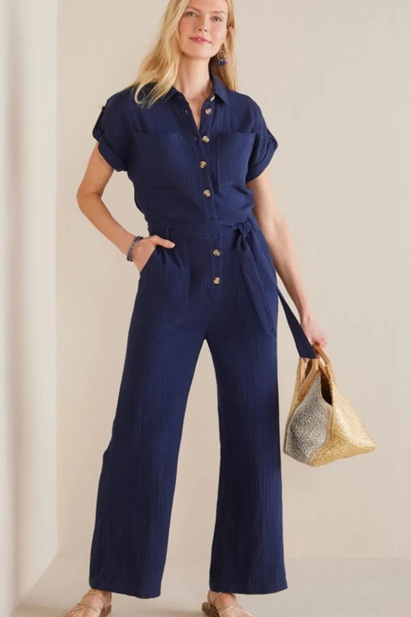 Natasha Gauze Jumpsuit<Soft Surroundings Discount
