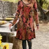 Nelia Jacquard Sweater Dress<Soft Surroundings Hot