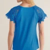 Nikita Lace Sleeve Tee<Soft Surroundings Online