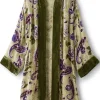 Nomi Silk Blend Velvet Kimono<Soft Surroundings Clearance