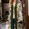Nomi Silk Blend Velvet Kimono<Soft Surroundings Clearance