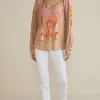 Noura Embroidered Gauze Pullover<Soft Surroundings Best