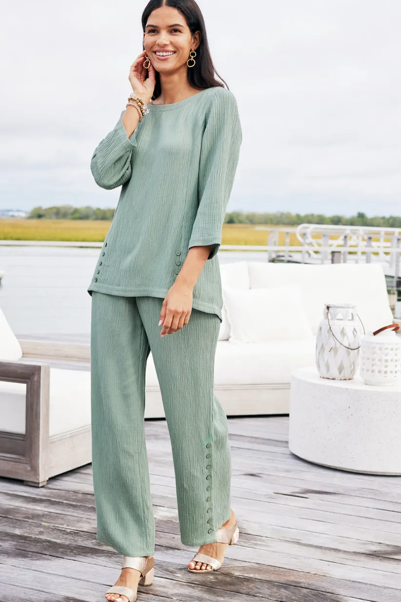 Oceo Gauze Wide-Leg Pants<Soft Surroundings Online