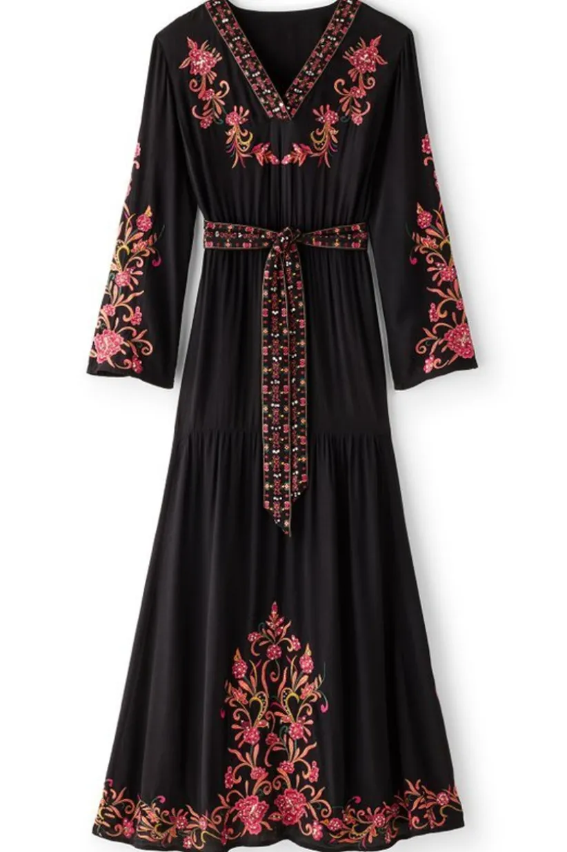 Onyx Embellished Maxi Dress<Soft Surroundings Online