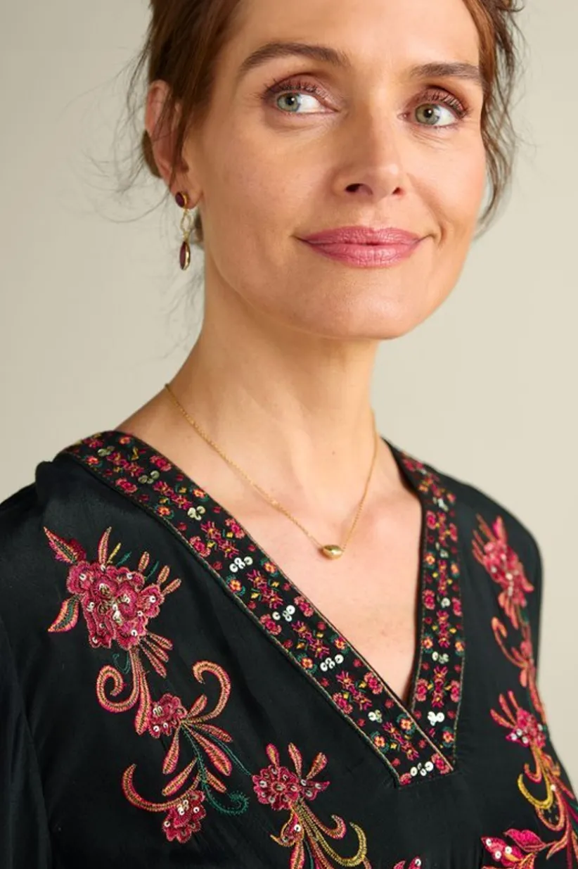 Onyx Embellished Maxi Dress<Soft Surroundings Online