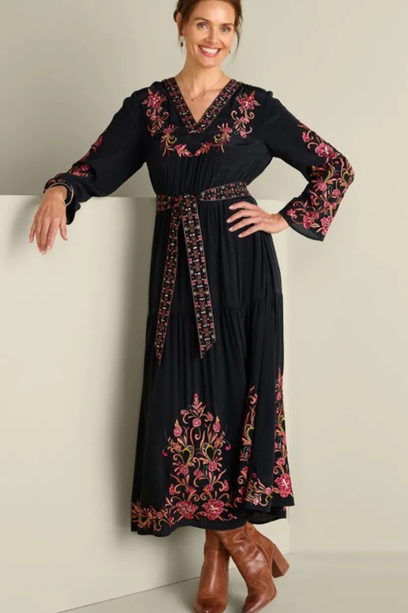 Onyx Embellished Maxi Dress<Soft Surroundings Online