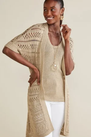 Opaline Shimmer Cardigan<Soft Surroundings New