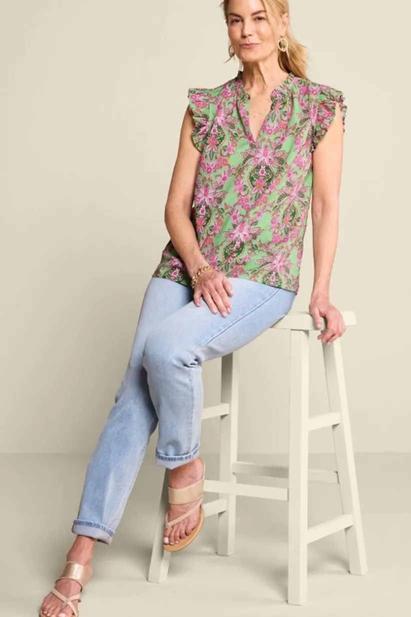 Paige Linen Blend Top<Soft Surroundings Best