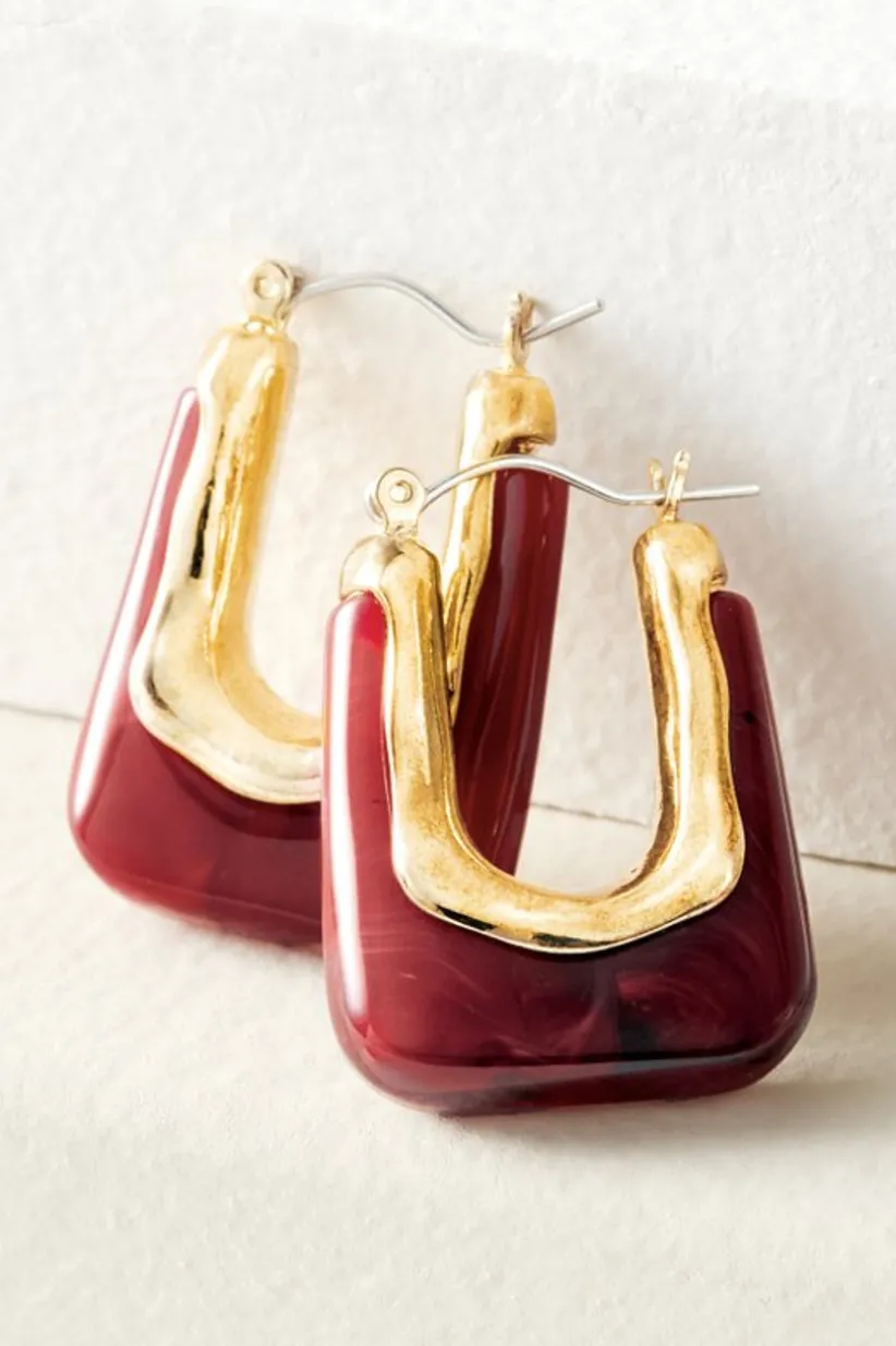 Parker Square Hoop Earrings<Soft Surroundings Sale