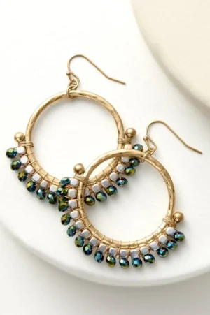 Phoebe Beads Hoop Earrings<Soft Surroundings Outlet