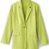 Portofino Linen Blend Boyfriend Blazer<Soft Surroundings Outlet