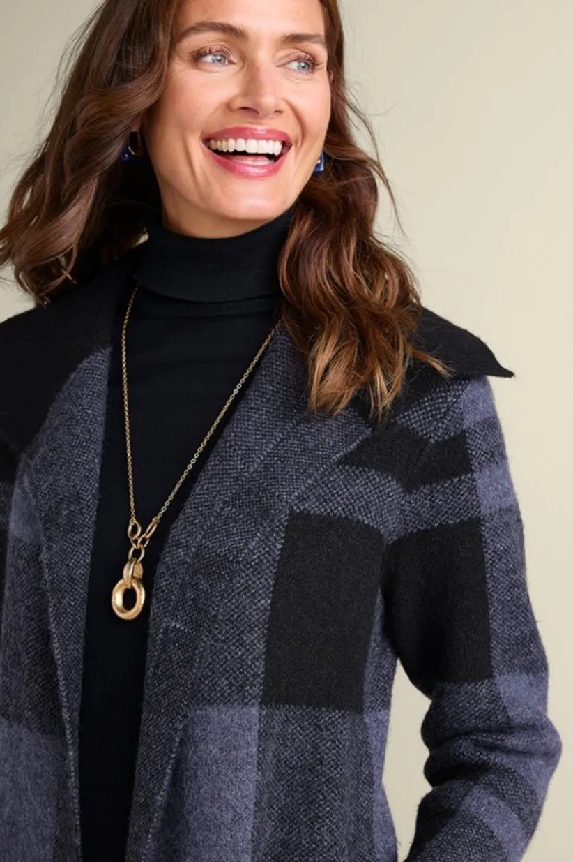 Posh Plaid Cardigan<Soft Surroundings Online