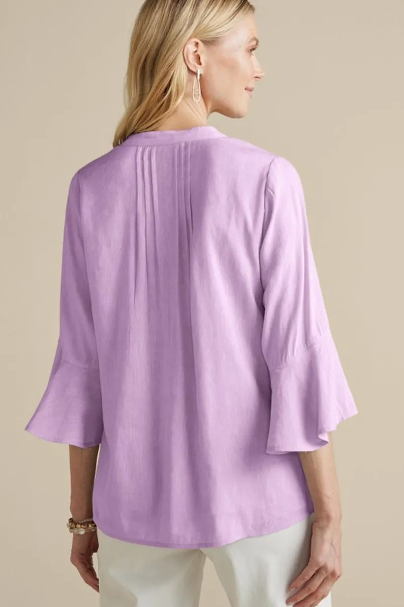 Raisa Linen Blend Top<Soft Surroundings Fashion
