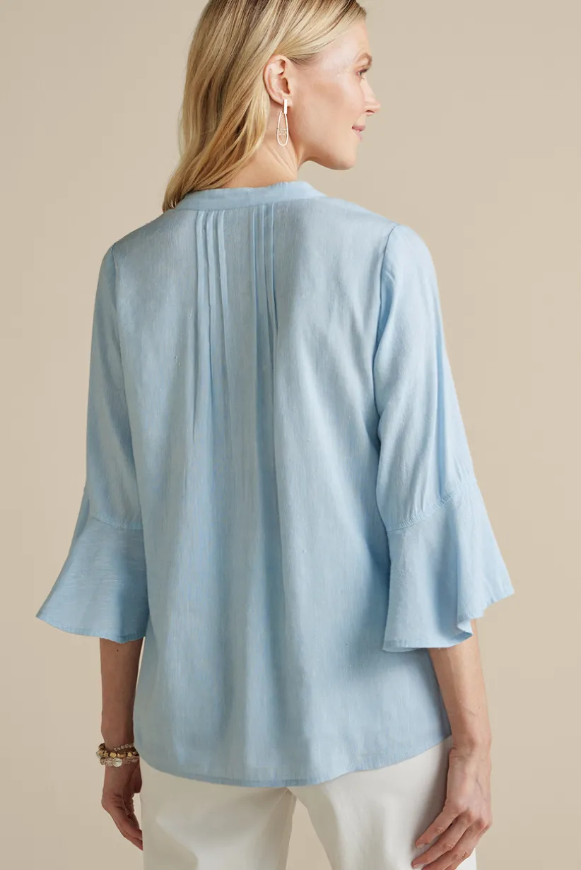 Raisa Linen Blend Top<Soft Surroundings Fashion