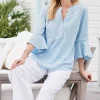 Raisa Linen Blend Top<Soft Surroundings Fashion