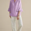 Raisa Linen Blend Top<Soft Surroundings Fashion