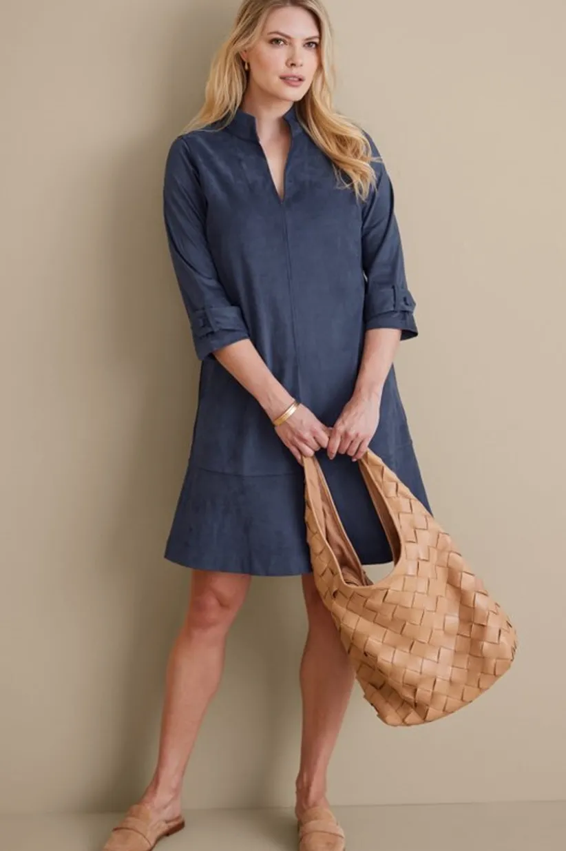 Rani Faux Suede Dress<Soft Surroundings New