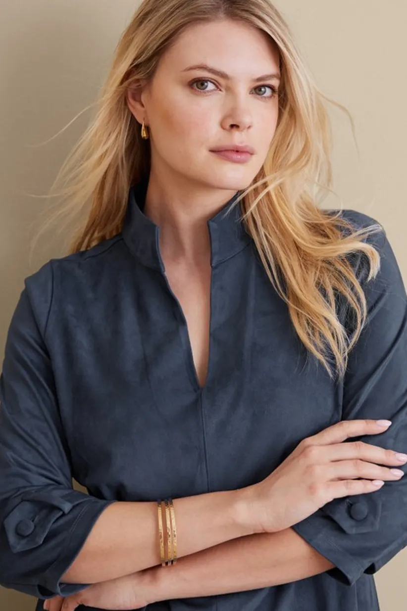 Rani Faux Suede Dress<Soft Surroundings New